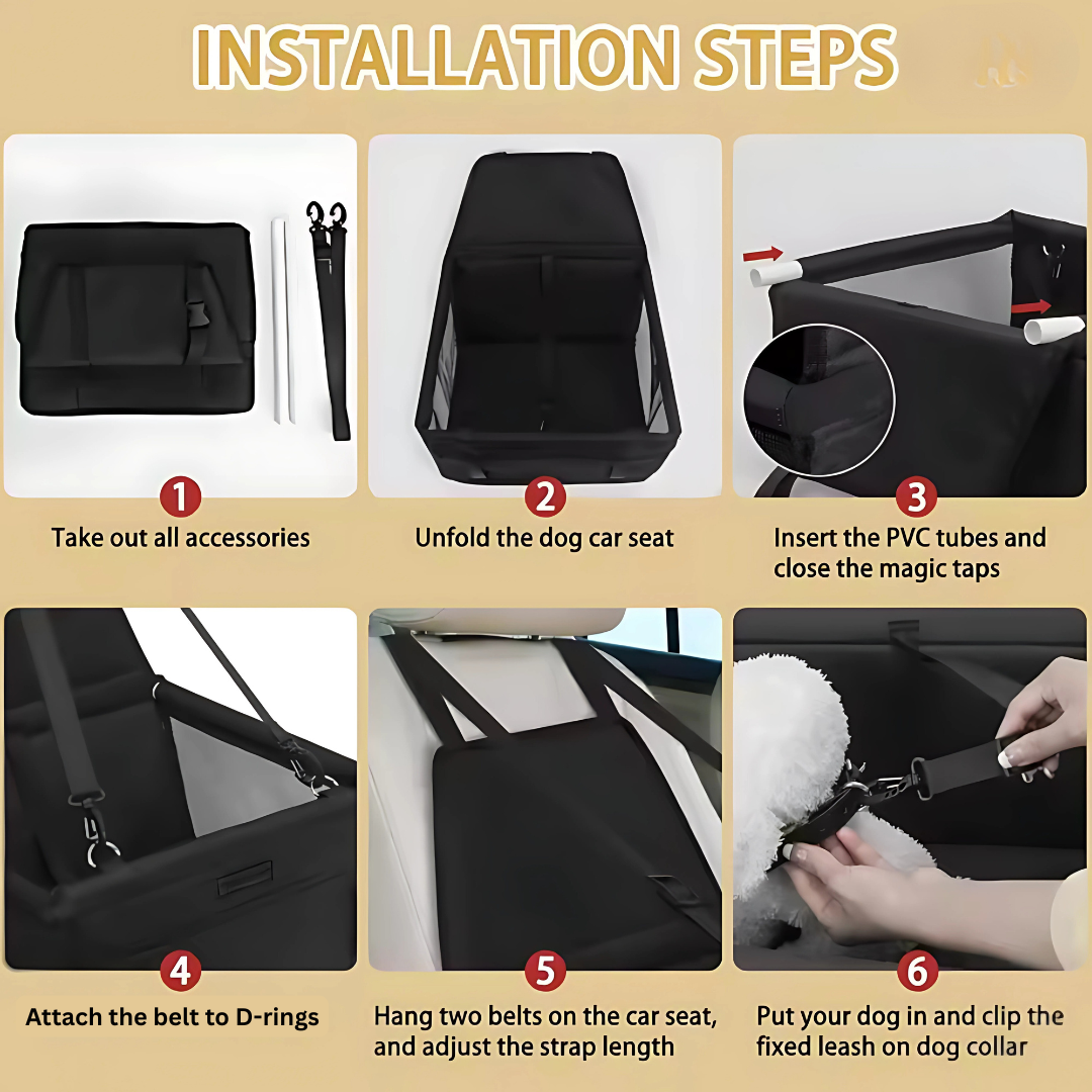 PawSafe™ Dog Car Bed