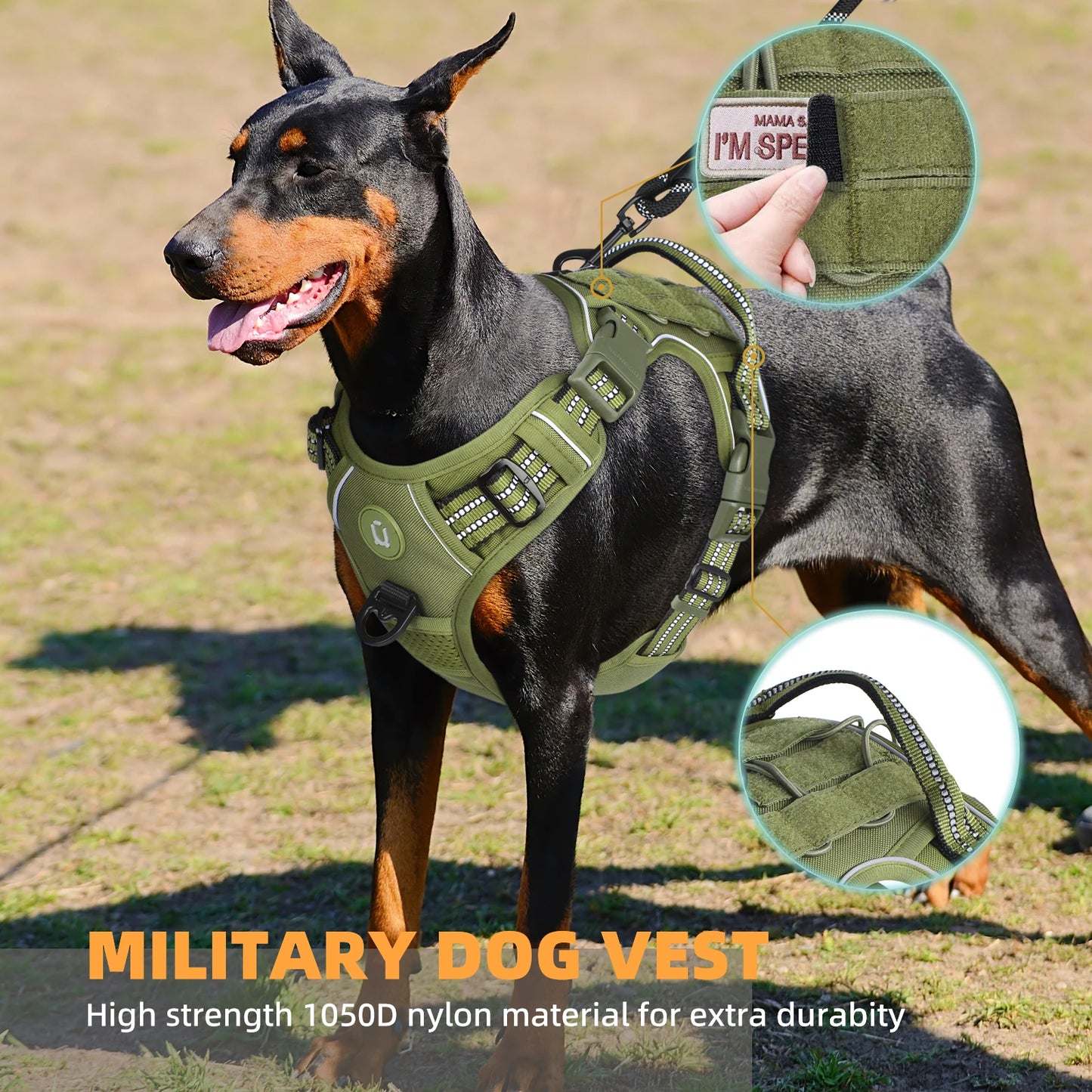 Dog Harness - No Pull Chest Attachment Point