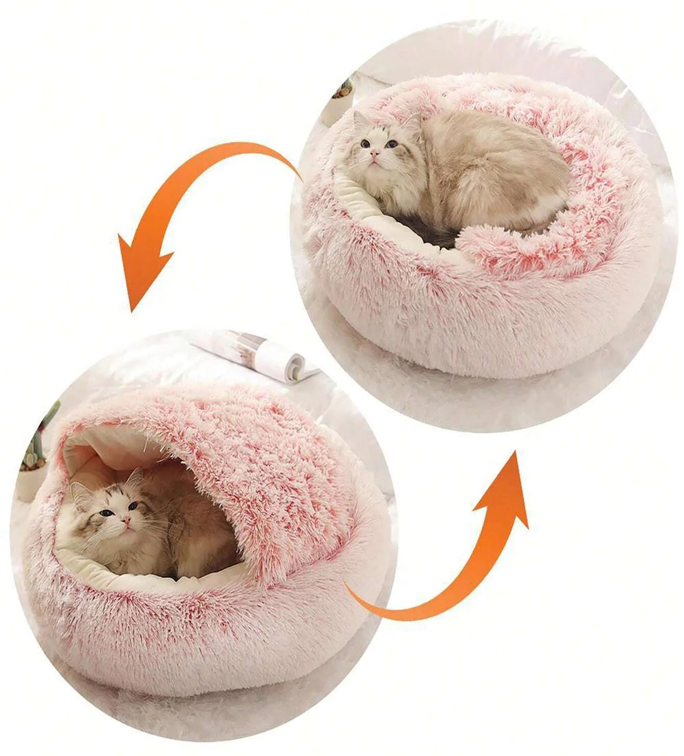 CozyNest™ 2-in-1 Plush Pet Bed