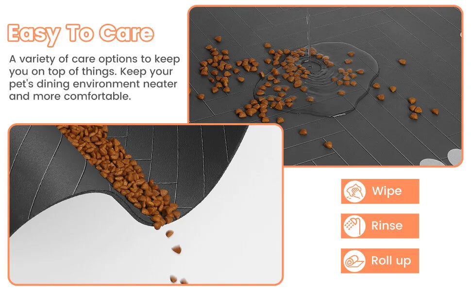 Absorbent Pet Placemat for Food and Water Bowl