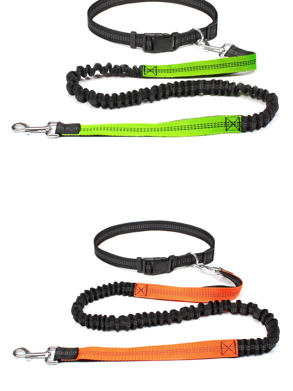 Hands-Free Shock-Absorbing Dog Leash with Waist Belt
