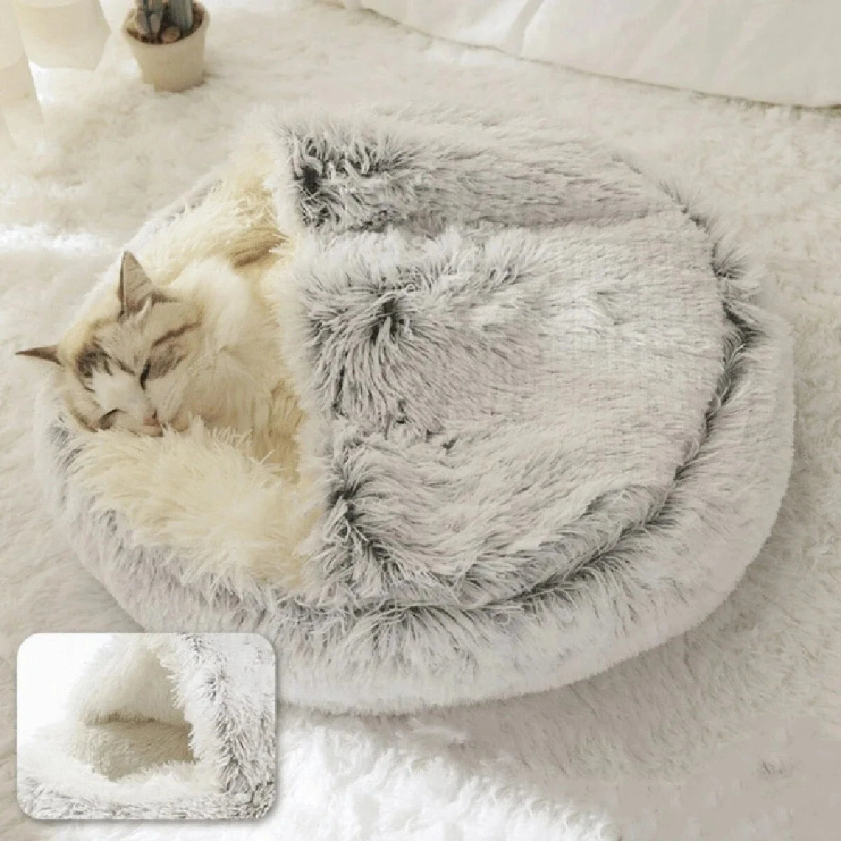 CozyNest™ 2-in-1 Plush Pet Bed