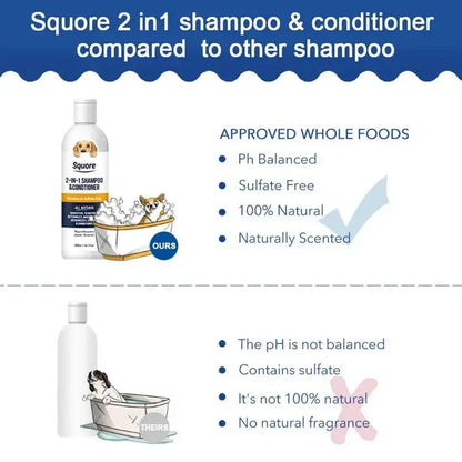 2 in 1 Puppy Shampoo & Conditioner - Moisturizing For Sensitive Skin