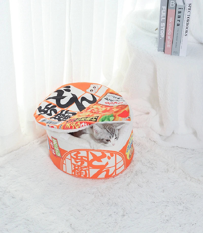 Instant Noodle-Shaped Cat Bed/Nest