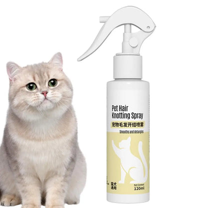 Pet Detangle & Grooming Spray - 120ml for Dogs & Cats