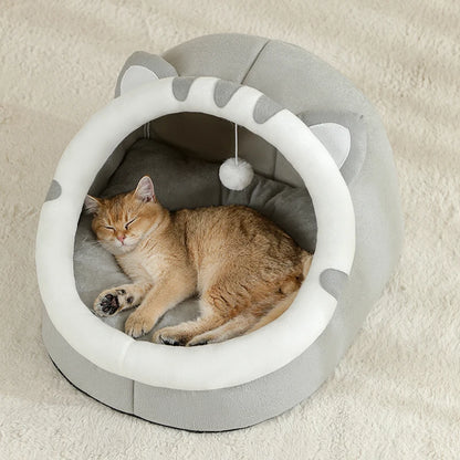 Cozy Cave Pet Bed – Warm & Comfy Hideaway