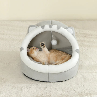 Cozy Cave Pet Bed – Warm & Comfy Hideaway
