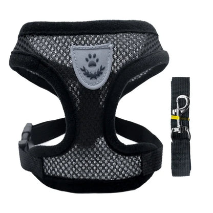 Adjustable Mesh Pet Harness Vest - Small Cats & Dogs