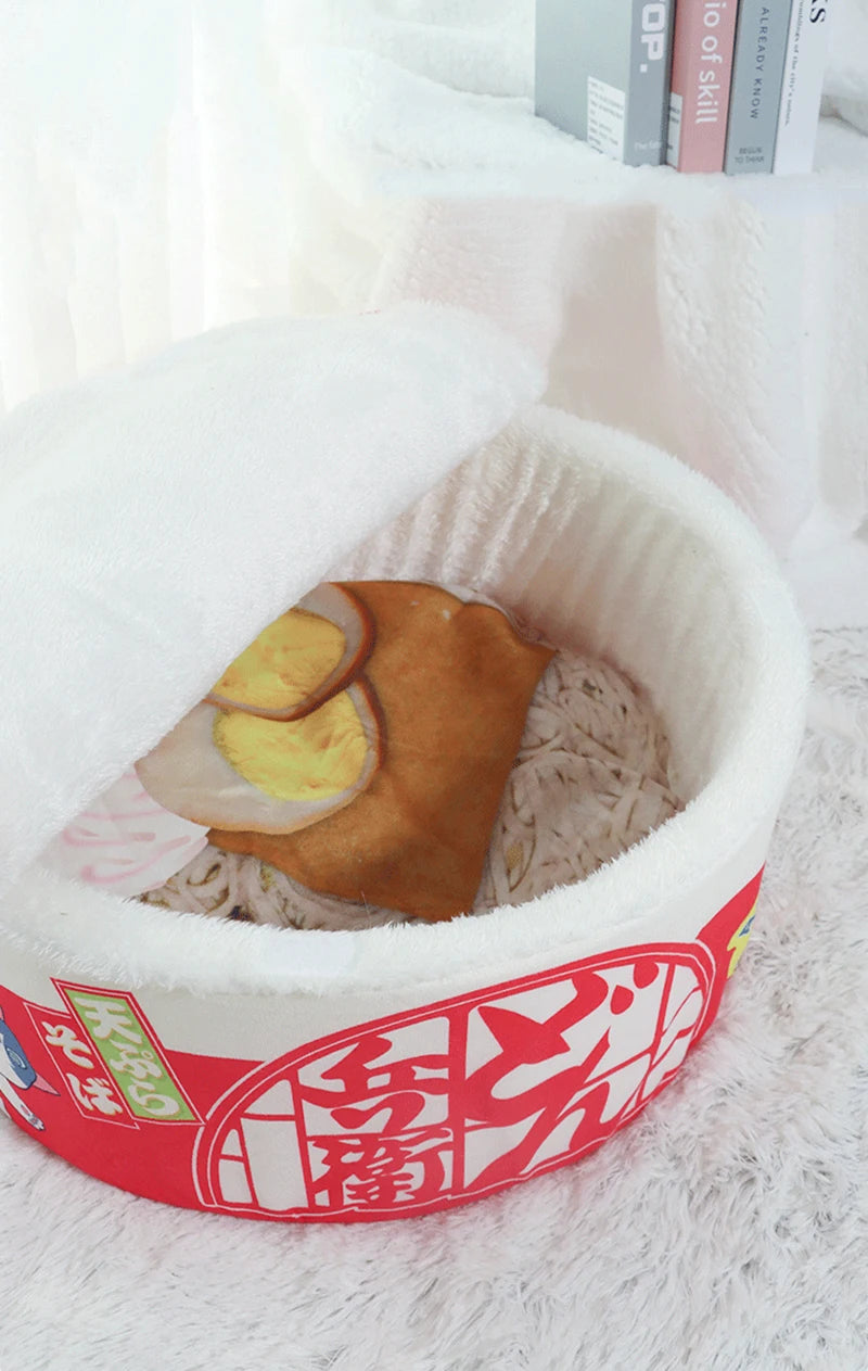 Instant Noodle-Shaped Cat Bed/Nest