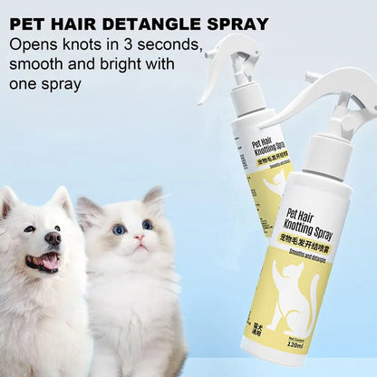 Pet Detangle & Grooming Spray - 120ml for Dogs & Cats