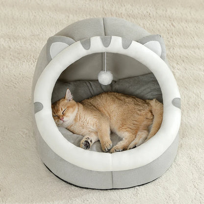 Cozy Cave Pet Bed – Warm & Comfy Hideaway