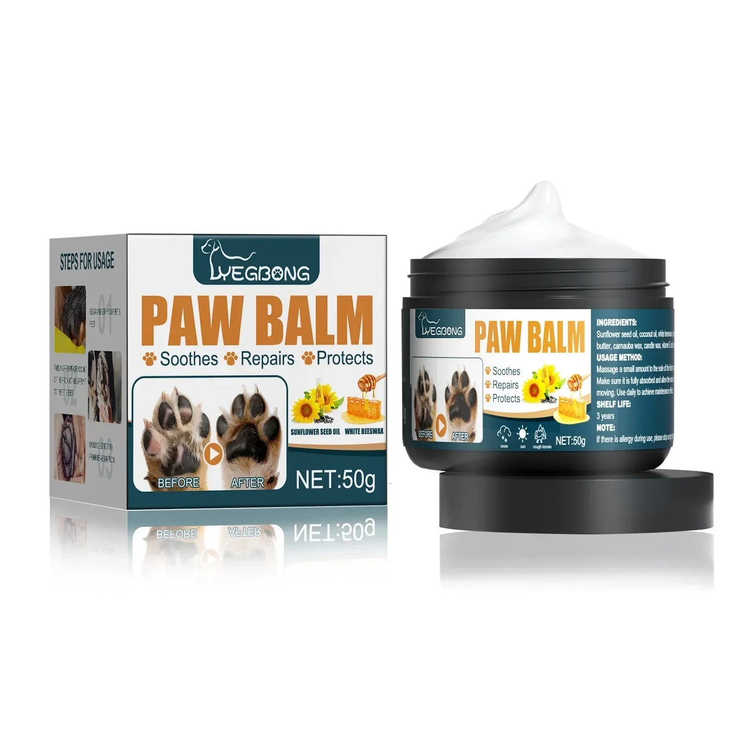 PawGuard Protection Balm for Pets - Claw & Foot Pad Care for Dogs & Cats