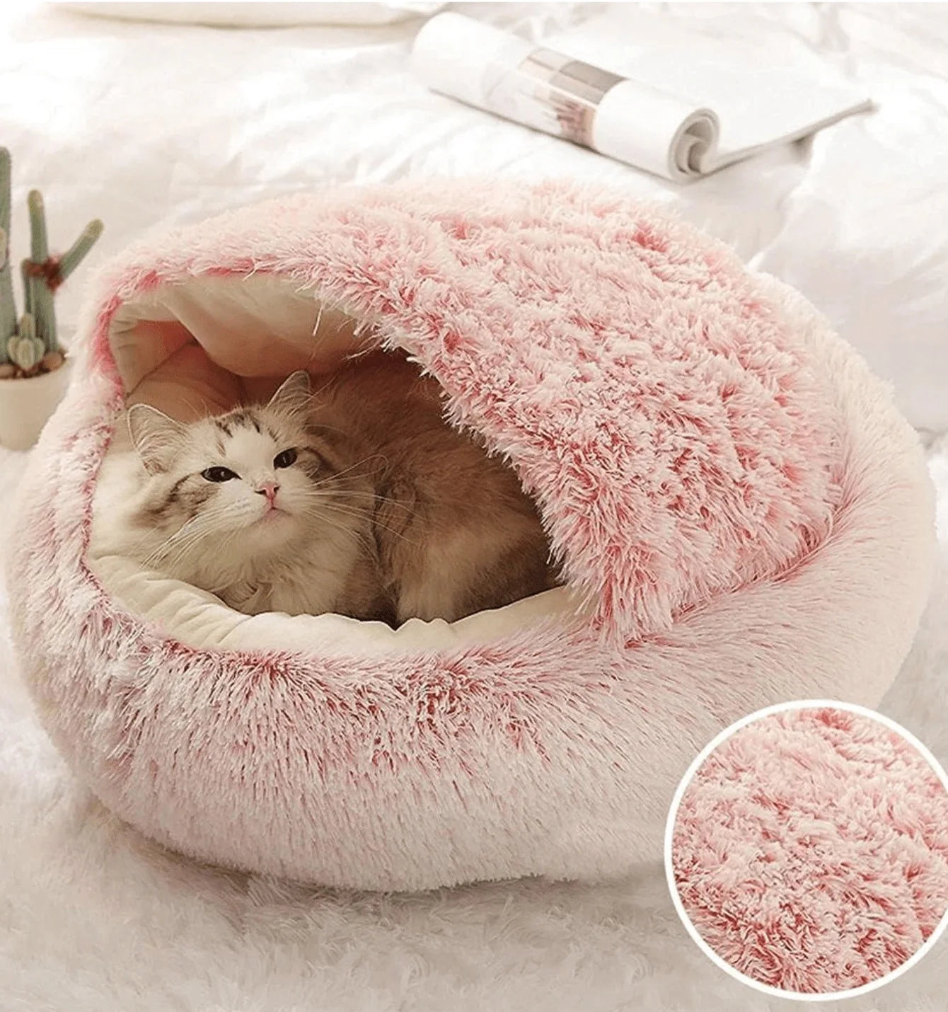 CozyNest™ 2-in-1 Plush Pet Bed