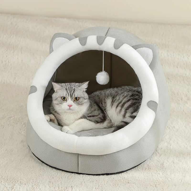 Cozy Cave Pet Bed – Warm & Comfy Hideaway