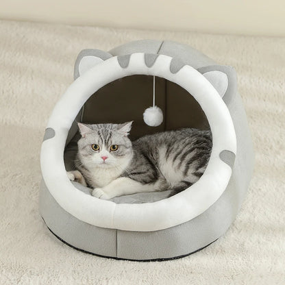 Cozy Cave Pet Bed – Warm & Comfy Hideaway