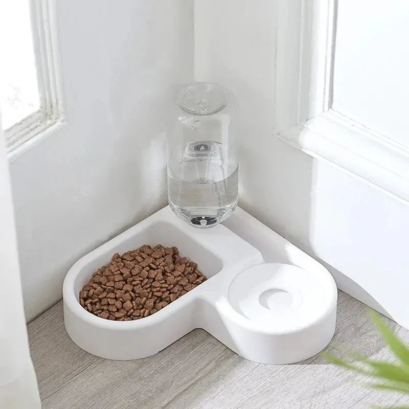 HydraPaws Dual Pet Bowl – Automatic Water & Food Feeder