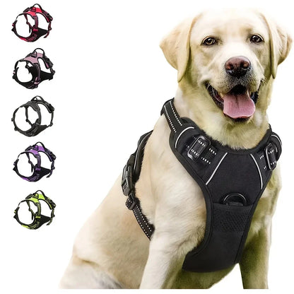 Heavy Duty No Pull Dog Harness with Front Clip - LARGE & small Dogs