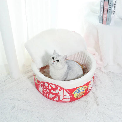 Instant Noodle-Shaped Cat Bed/Nest