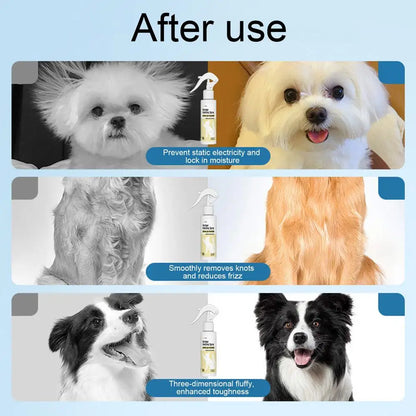 Pet Detangle & Grooming Spray - 120ml for Dogs & Cats