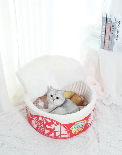 Instant Noodle-Shaped Cat Bed/Nest