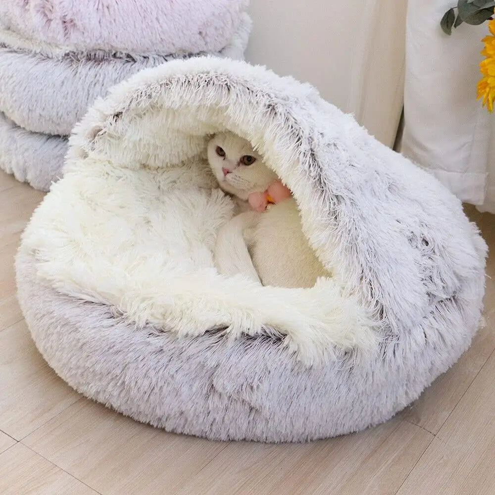 CozyNest™ 2-in-1 Plush Pet Bed