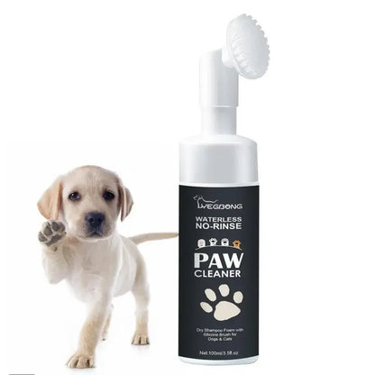 Paw Cleanser Foam - 100ml Waterless Pet Shampoo for Dogs & Cats