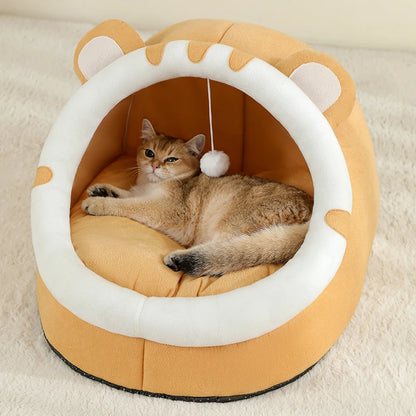 Cozy Cave Pet Bed – Warm & Comfy Hideaway