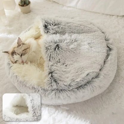 CozyNest™ 2-in-1 Plush Pet Bed
