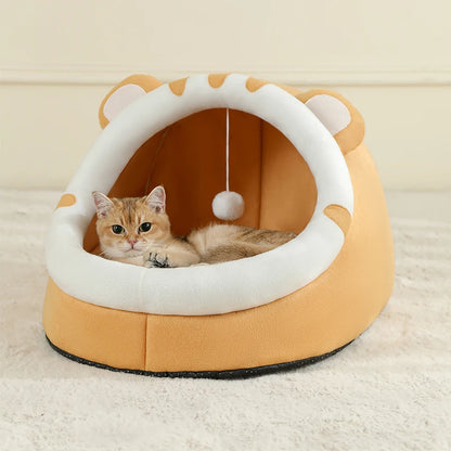 Cozy Cave Pet Bed – Warm & Comfy Hideaway