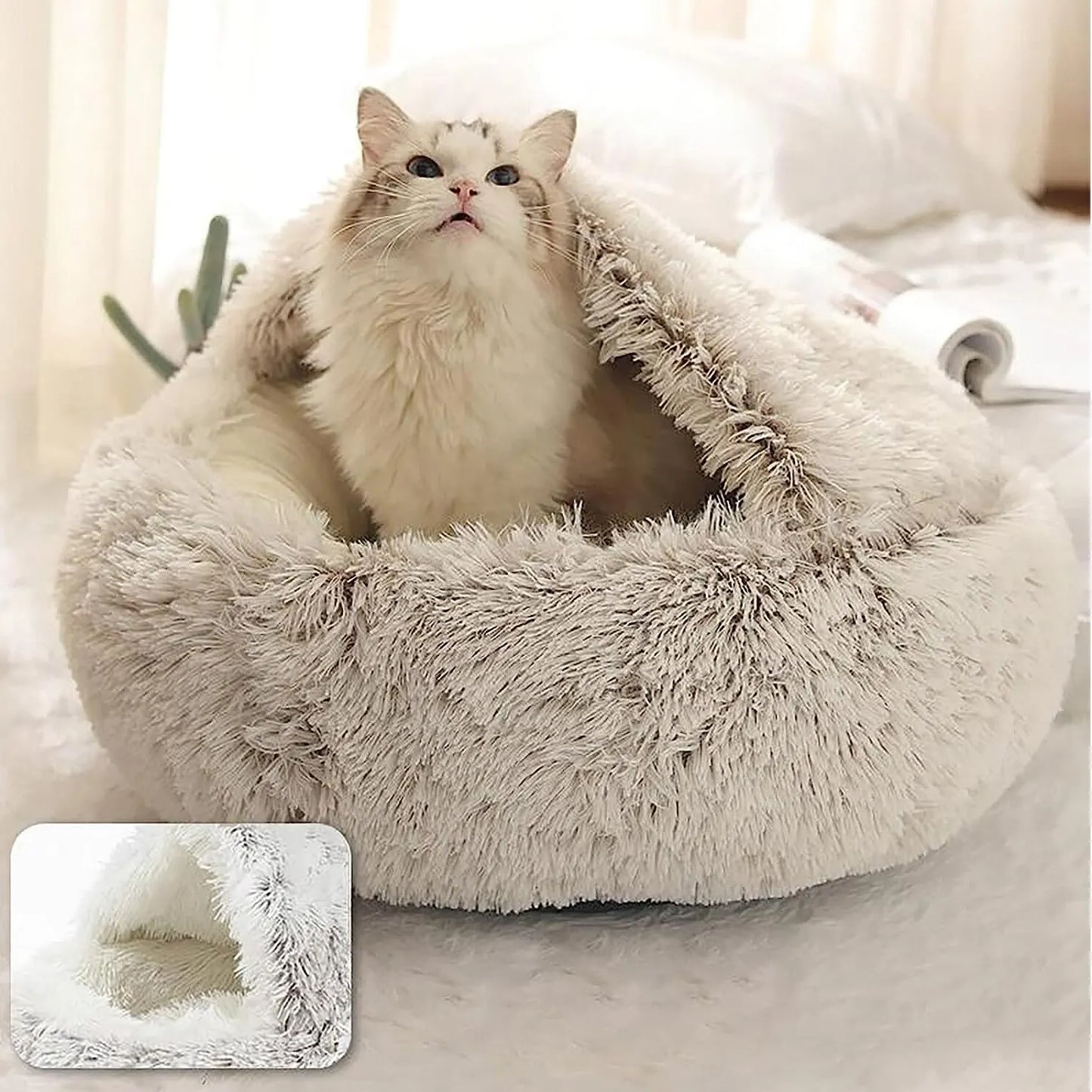 CozyNest™ 2-in-1 Plush Pet Bed