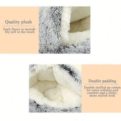CozyNest™ 2-in-1 Plush Pet Bed