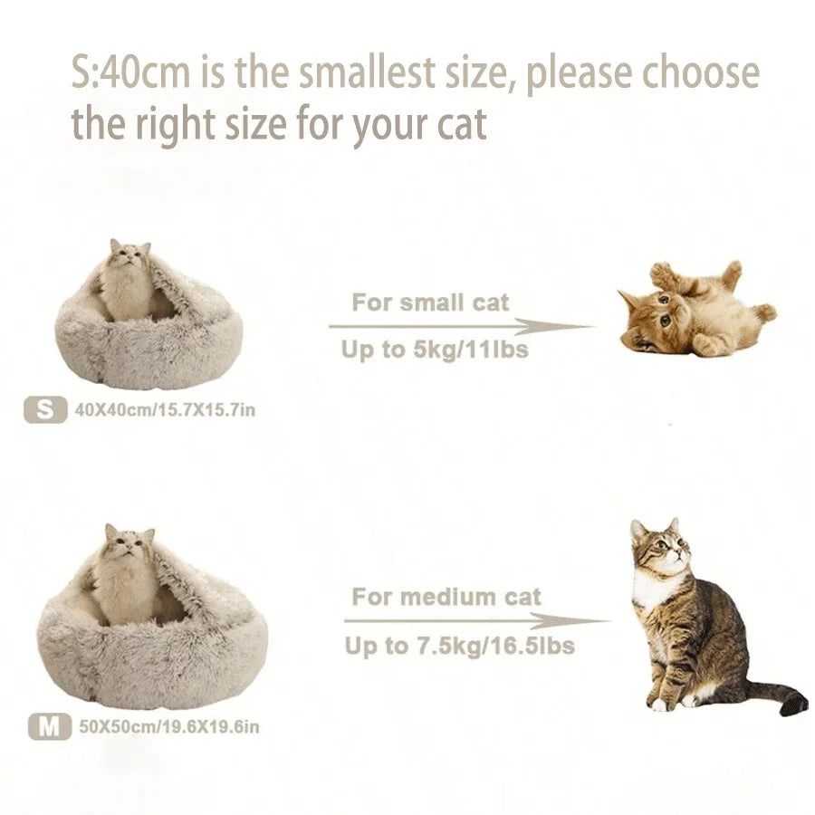 CozyNest™ 2-in-1 Plush Pet Bed