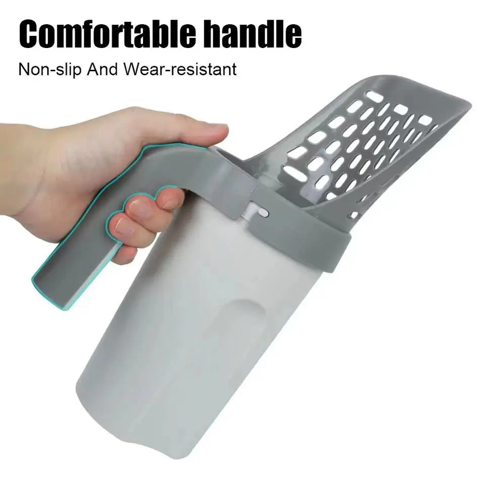 SwiftScoop Cat Litter Shovel with Waste Bin