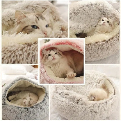 CozyNest™ 2-in-1 Plush Pet Bed