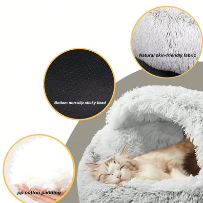 CozyNest™ 2-in-1 Plush Pet Bed