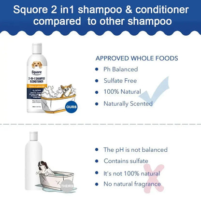 2 in 1 Puppy Shampoo & Conditioner - Moisturizing For Sensitive Skin