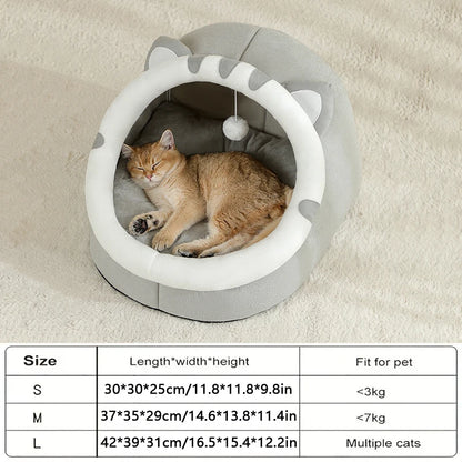 Cozy Cave Pet Bed – Warm & Comfy Hideaway