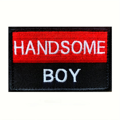 Handsome Boy Velcros Patch For Harness